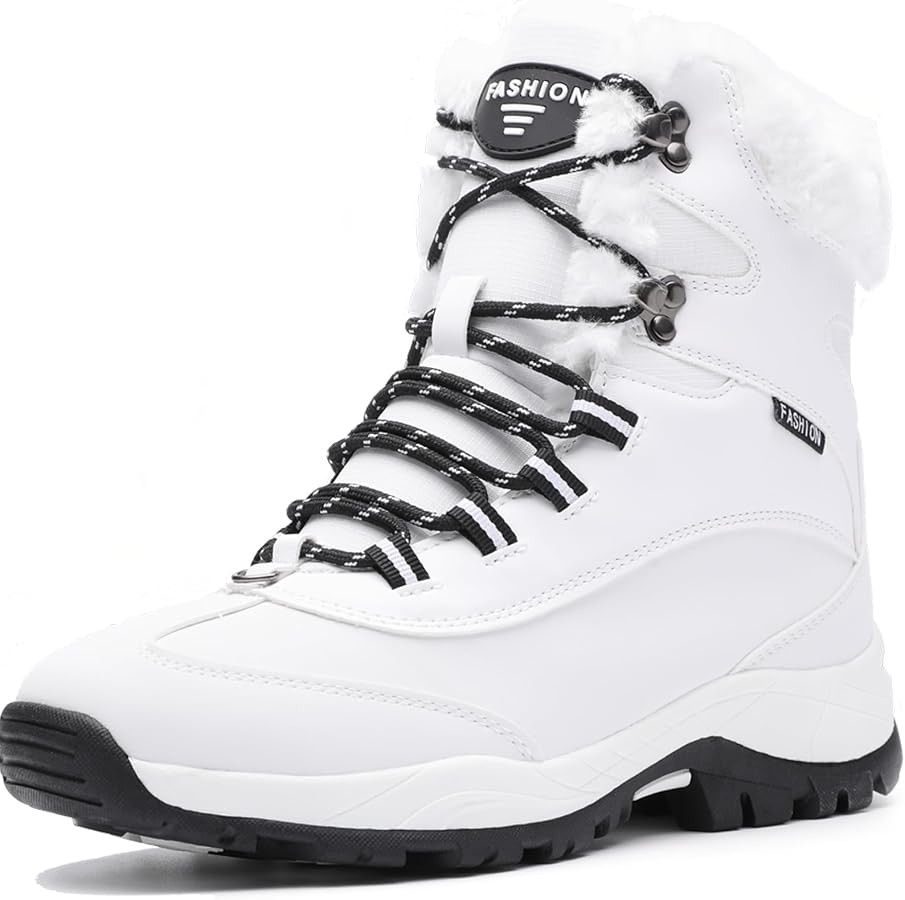 Women's Winter Snow Boots Waterproof Lightweight Warm Faux Fur Lined Mid-Calf Booties | Amazon (US)