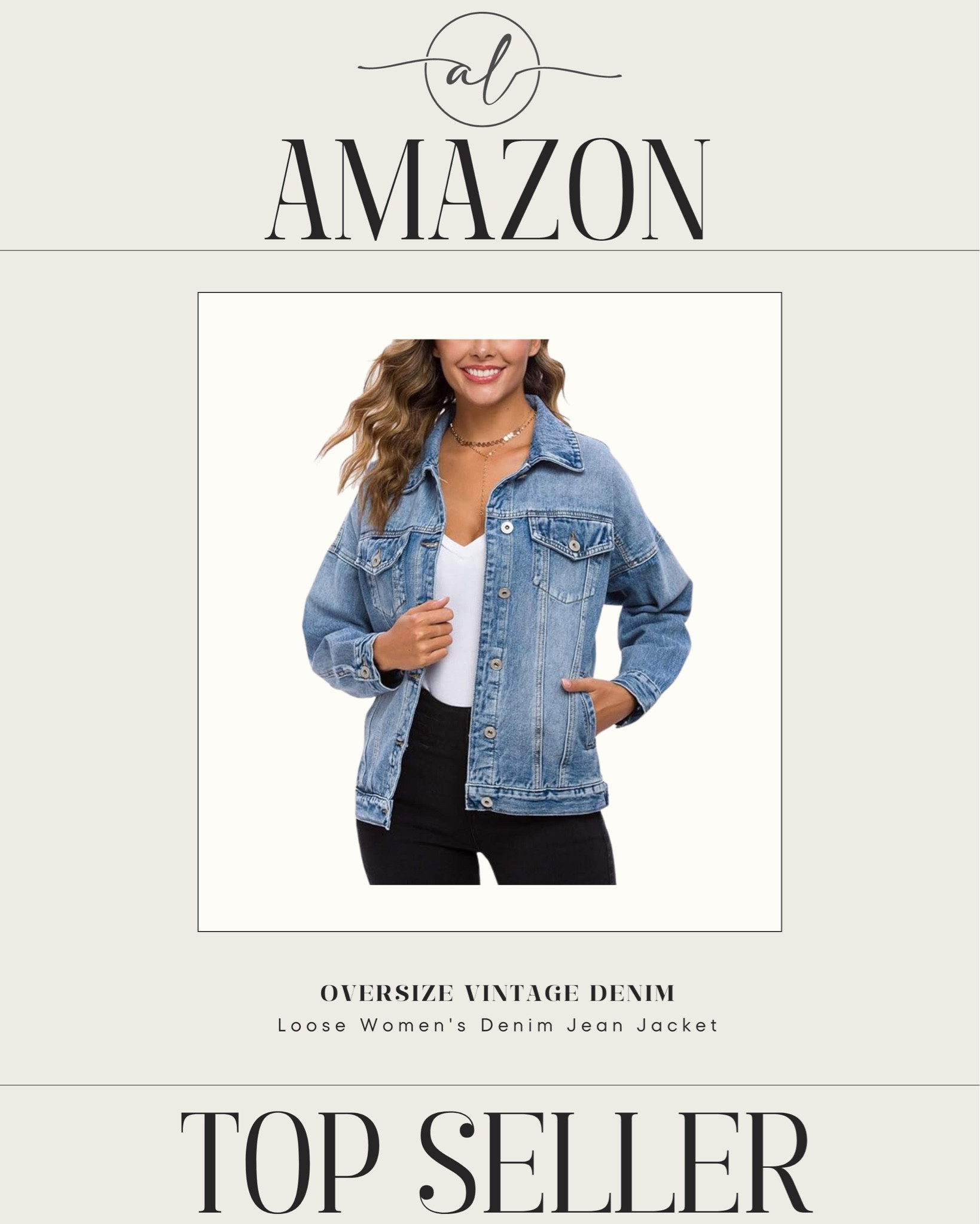 Amazon top seller - denim jacket 

#LTKSeasonal #LTKFindsUnder100 #LTKU