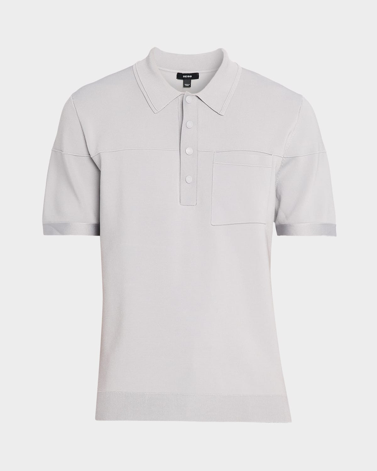 Men's Snap-Placket Stretch Polo Shirt | Neiman Marcus