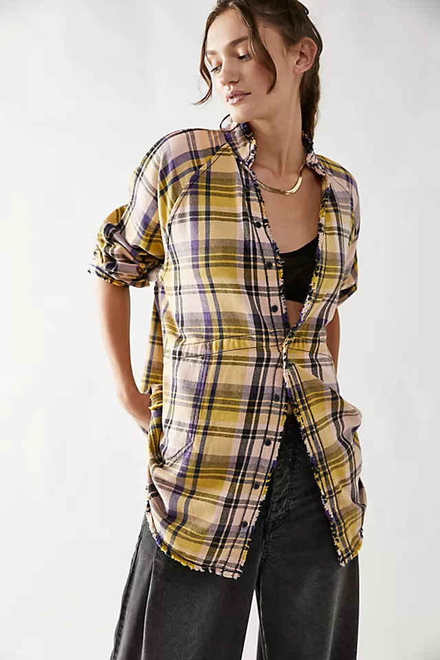 We The Free Summer Daydream Plaid Buttondown | Free People (Global - UK&FR Excluded)