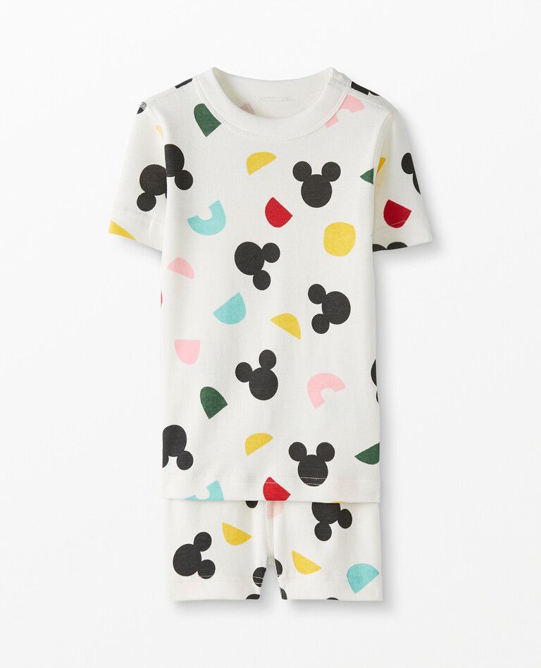 Disney Mickey Mouse Short John Pajamas In Organic Cotton | Hanna Andersson
