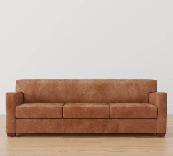 Ashby Leather Sofa (67"-89") | Pottery Barn (US)