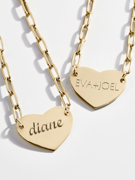 Amour Engravable 14K Gold Vermeil Hera Necklace | BaubleBar (US)
