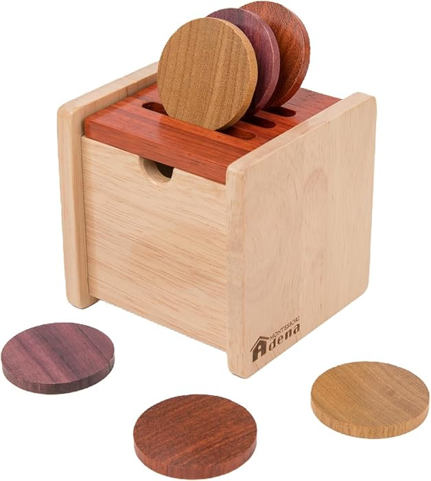 Adena Montessori Infant Toddlers Coin Box Montessori Toys for 6-12 Months Babies 1 Year 2 Year Ol... | Amazon (US)