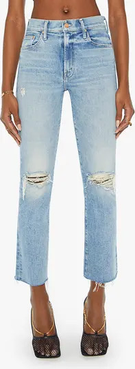 The Insider Flood High Waist Frayed Hem Bootcut Jeans | Nordstrom Rack
