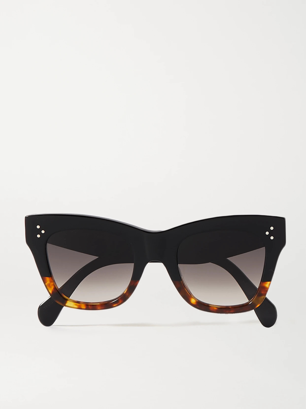 CELINE Eyewear - Oversized Cat-eye Acetate Sunglasses - Black | NET-A-PORTER (US)