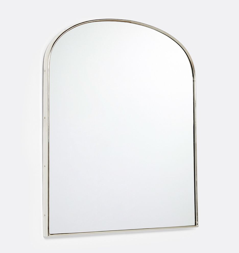 Arched Mantel Metal Framed Mirror | Rejuvenation