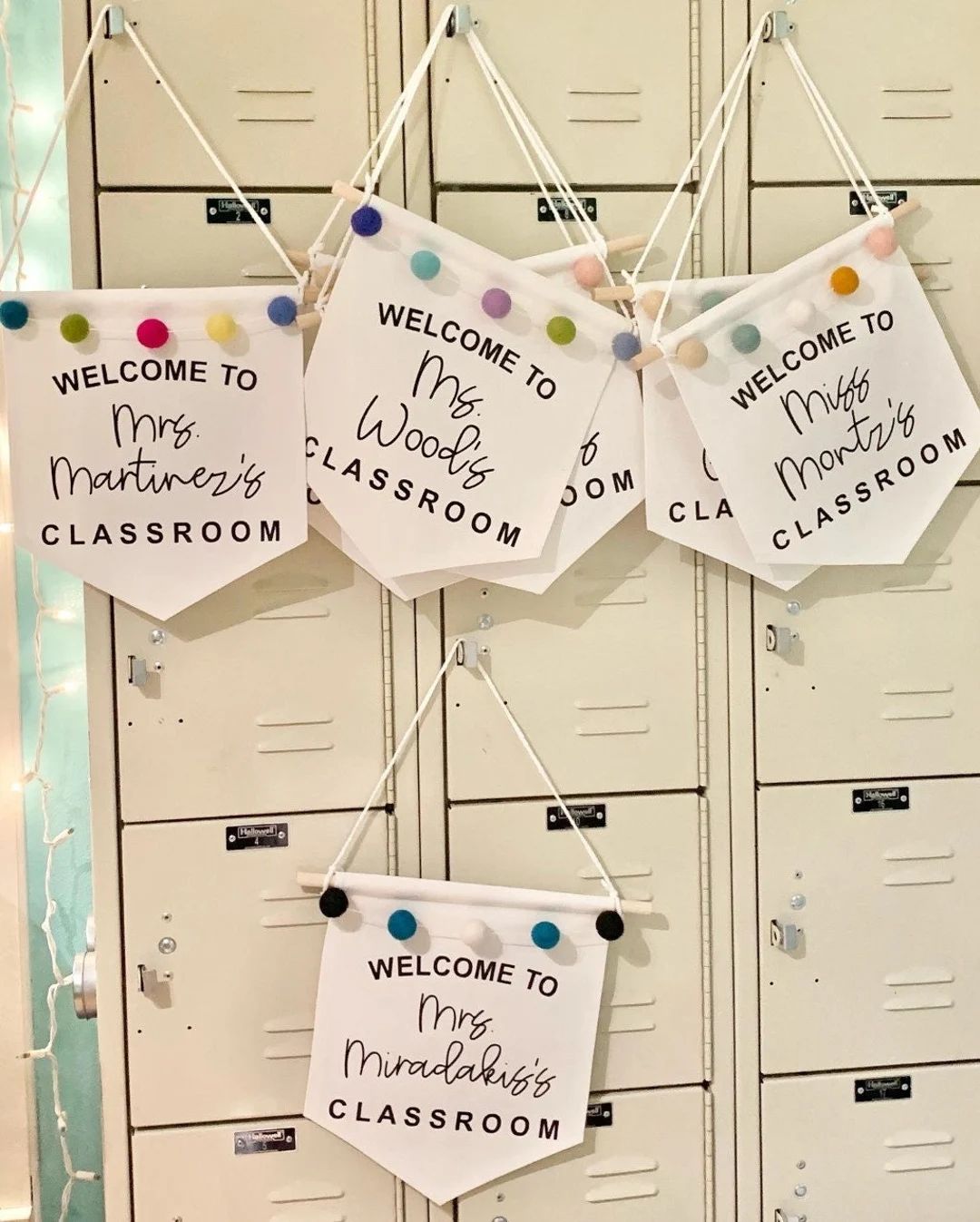 Personalized Teacher Door Hanger Boho Teacher Classroom - Etsy | Etsy (US)
