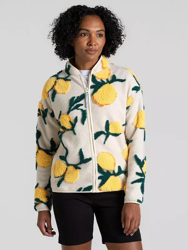 Craghoppers Womens Catalina Fleece -ecru Lemon Print - Cream | Very (UK)