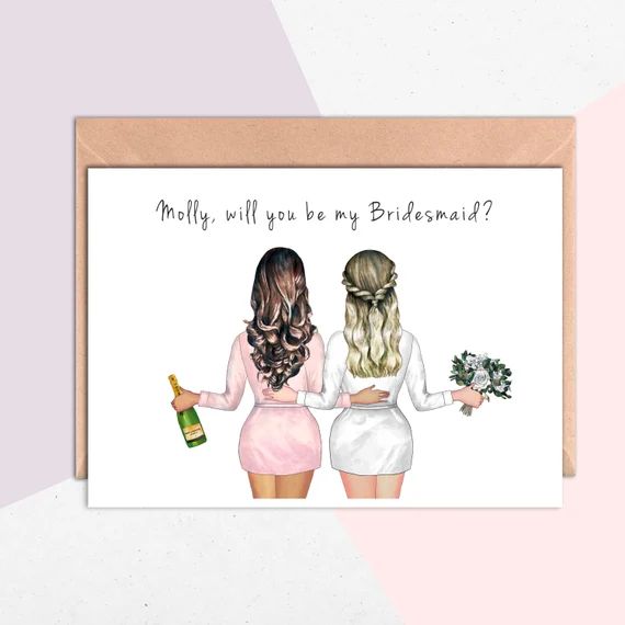 Will You Be My Bridesmaid Card, Will You Be My Maid of Honor Card, Bridesmaid Proposal Cards, Tha... | Etsy (US)