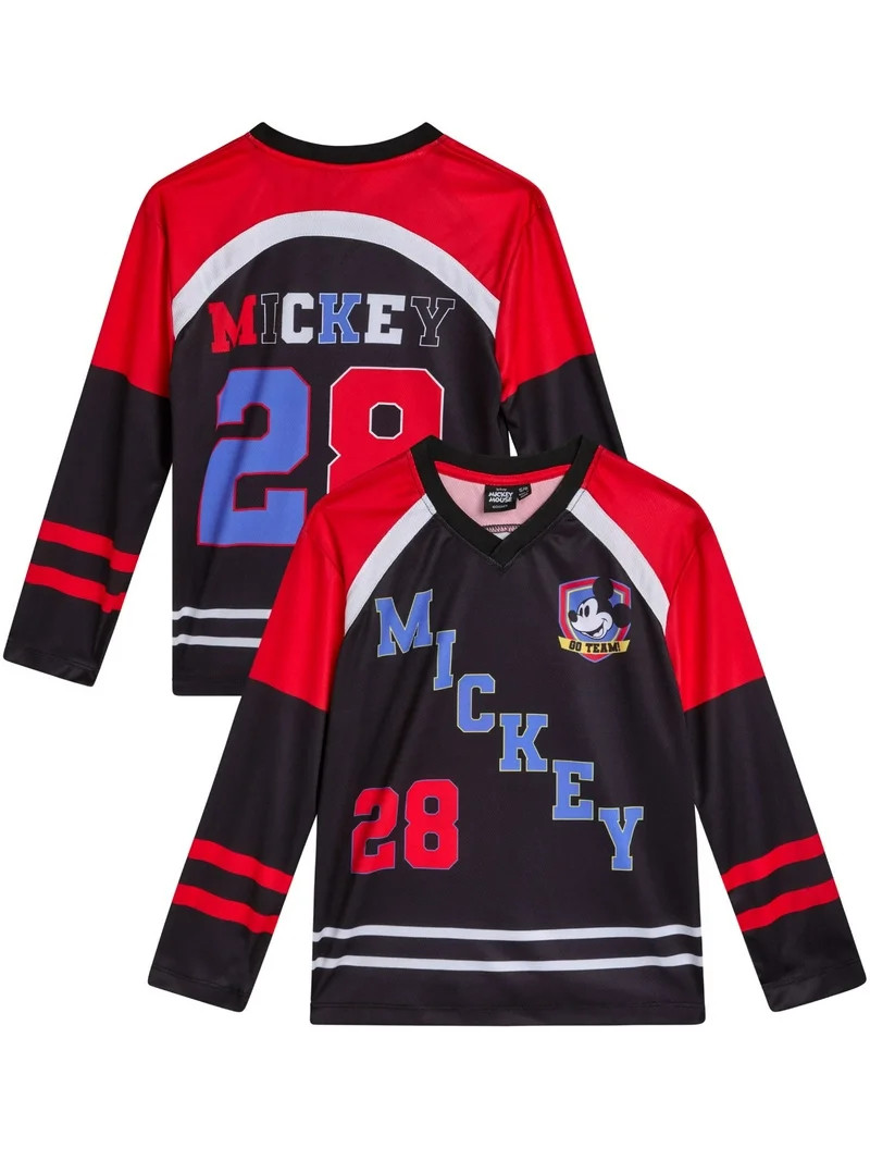 Disney Boys TShirts - Mickey Mouse Lightning McQueen Sports Hockey Jersey for Toddlers & Little K... | Walmart (US)