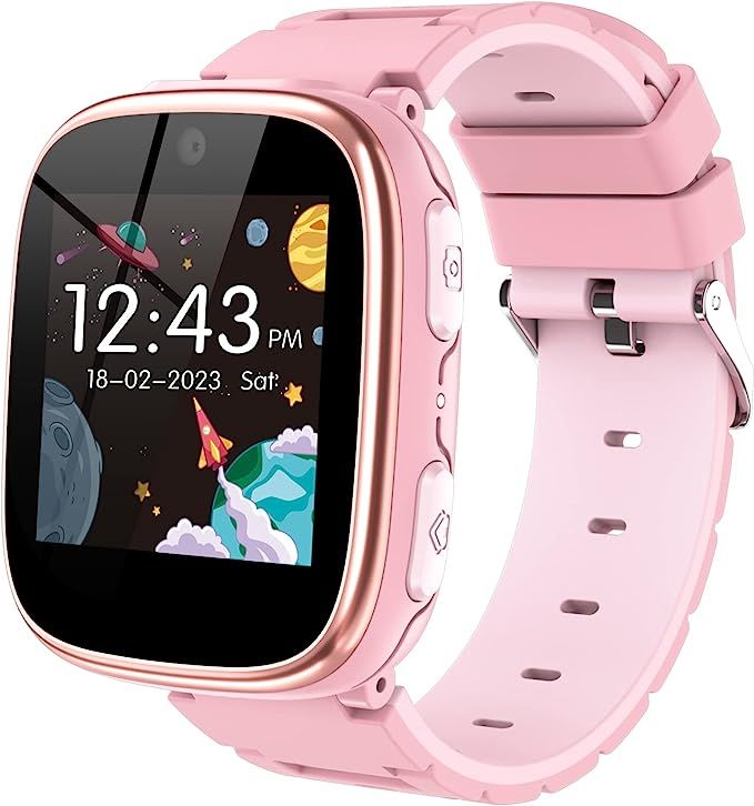 Smart Watch for Kids 4-12 Years Old with 15 Games Camera Alarm Video Music Player Pedometer Flash... | Amazon (US)