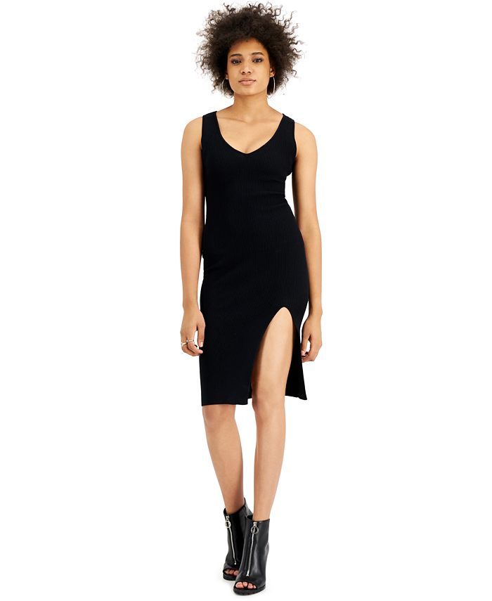 Bar III Ribbed Bodycon Midi Dress, Created for Macy's & Reviews - Dresses - Women - Macy's | Macys (US)