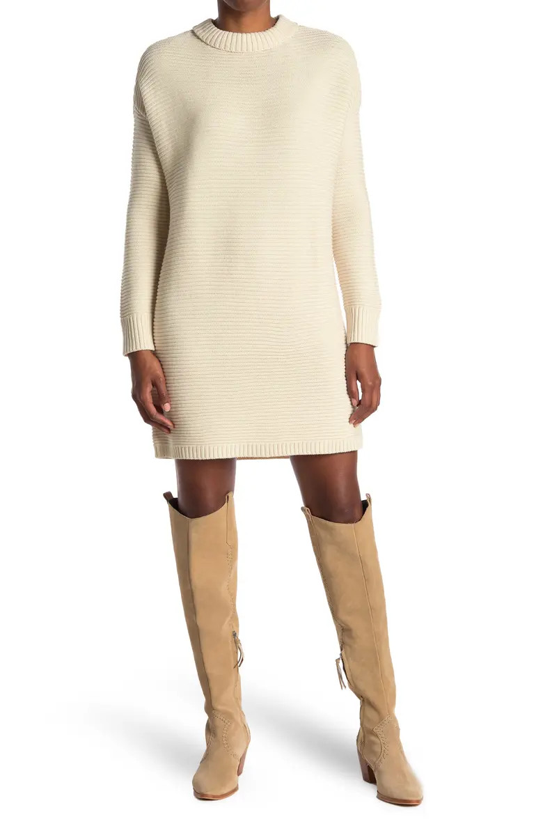 Mock Neck Mini Sweater Dress | Nordstrom Rack