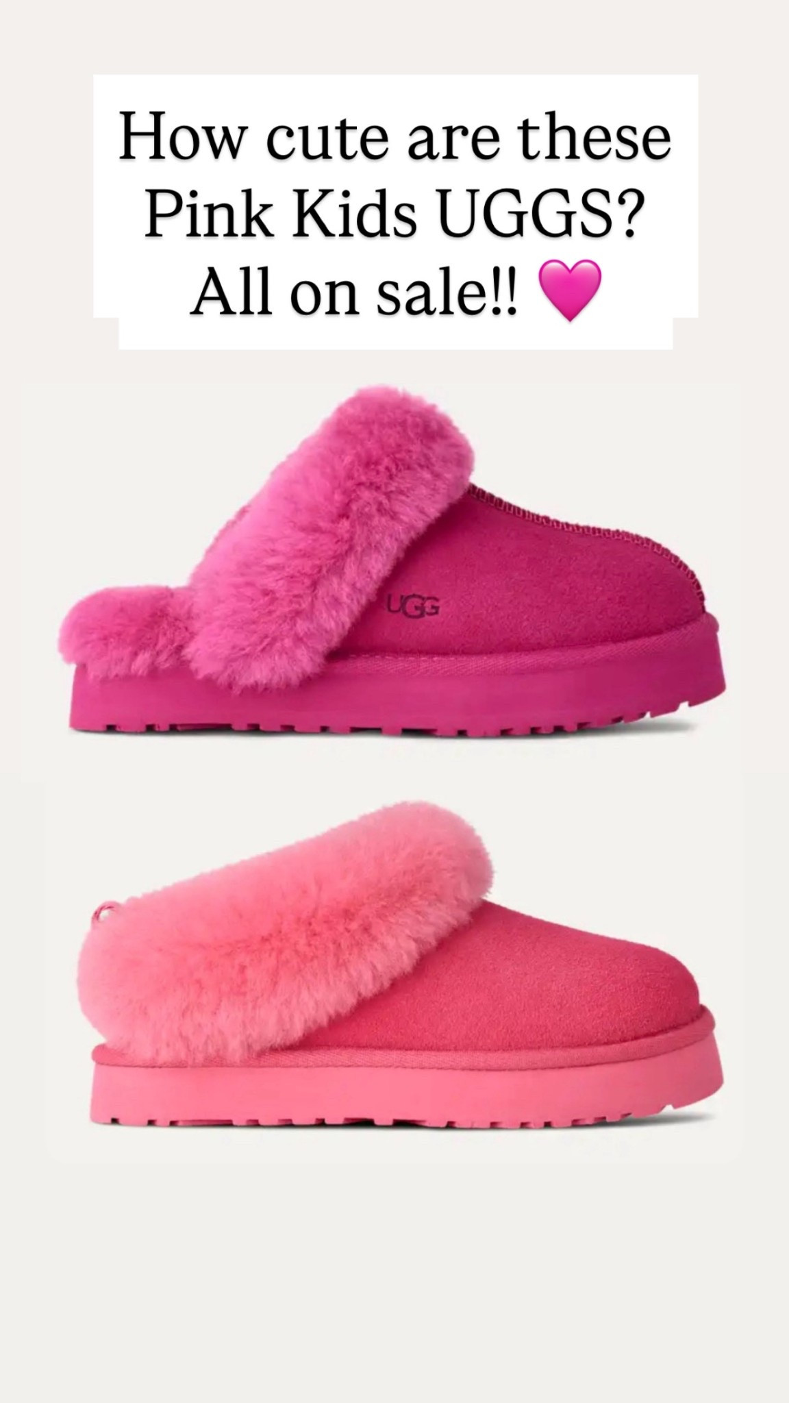 Pink UGGS for kids are on sale 🩷

#LTKKids #LTKSaleAlert #LTKValentine