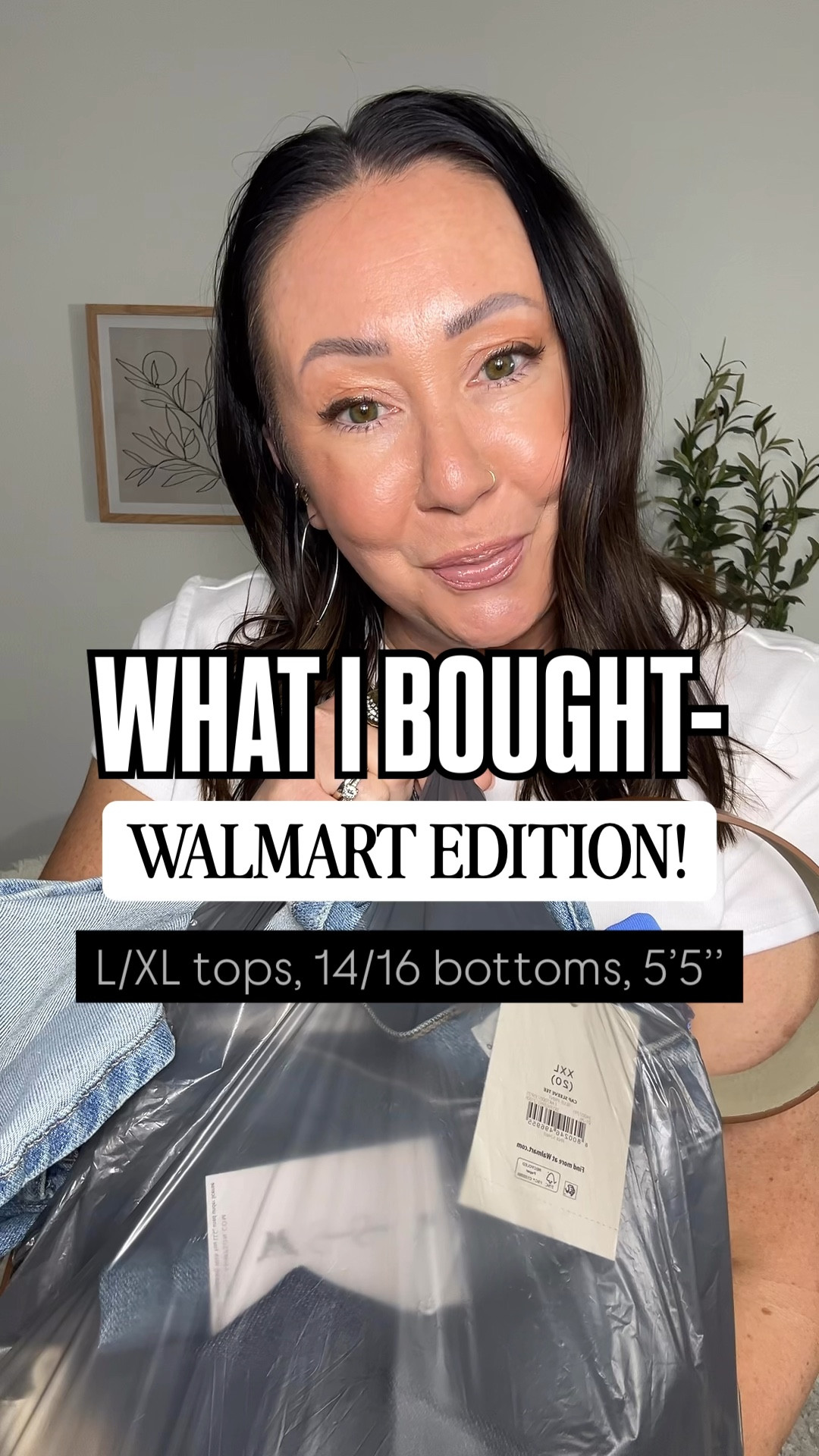 What I bought- Walmart edition! 
XXL tees. Size 16 regular flare jeans. XL wide leg jeans. XL belt.  

#LTKOver40 #LTKPlusSize #LTKMidsize