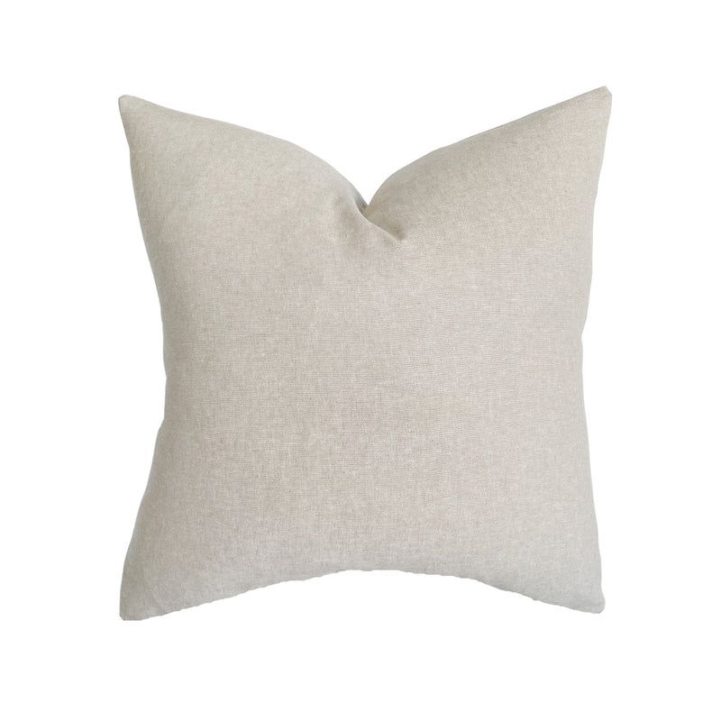 Nora | Oatmeal Linen Pillow Cover | Linen & James