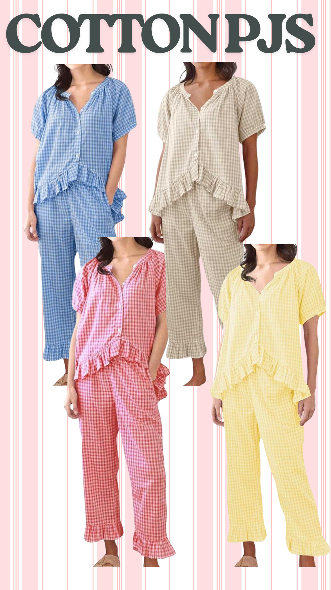 The cutest Amazon cotton pjs that come in many colors 

 #LTKFindsUnder50 #LTKStyleTip #LTKFamily