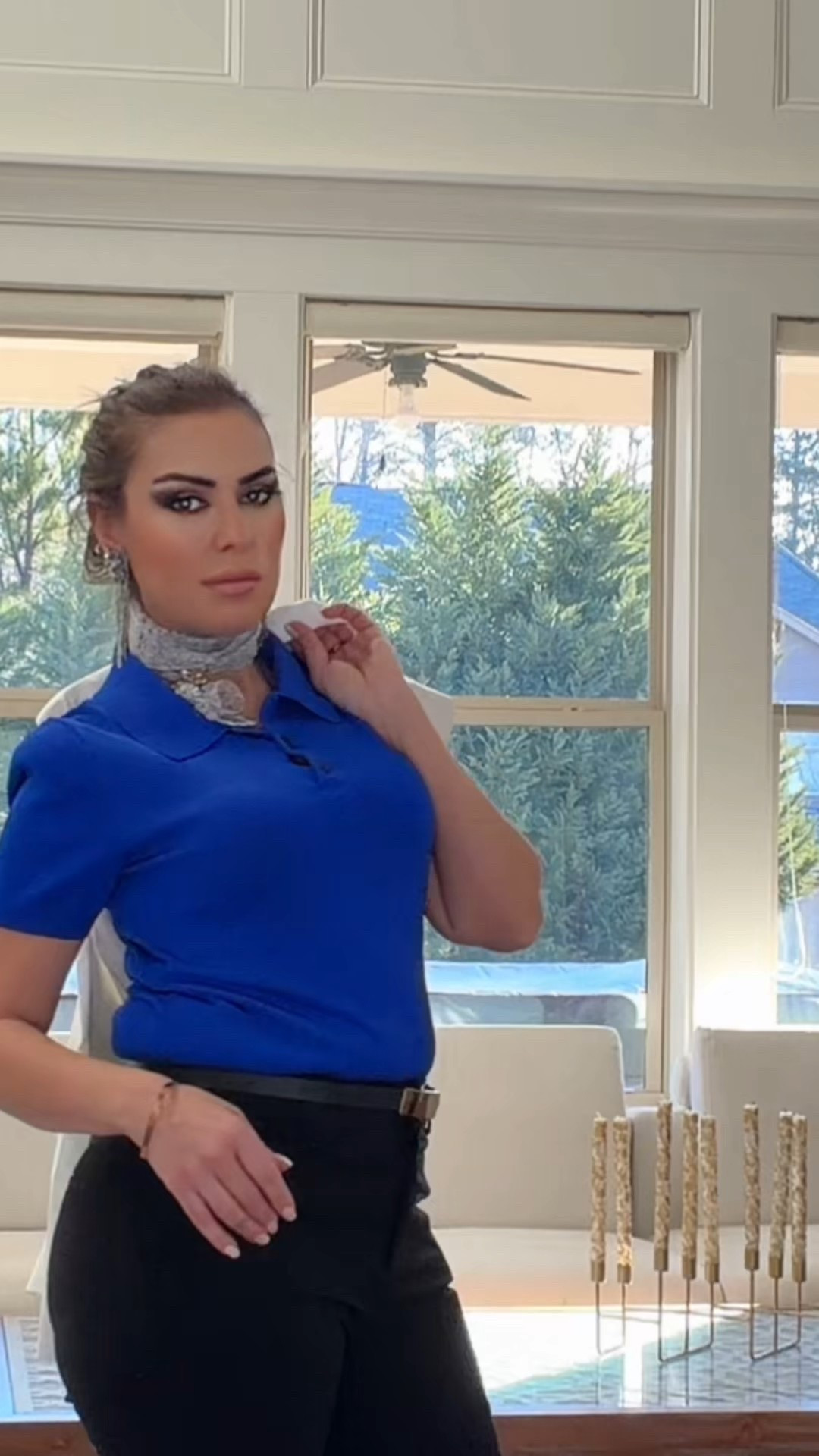 Archicolor
Summer T-Shirt Women French Minimalist Solid Color Basic Polo T-Shirt Tops Knitwear Thin Pullover Women Tops

@amazonfindsandfashion 

My outfit today consists of a blue blouse, black trousers, a belt, and black shoes. What do you think of it?💙

#LTKootd #LTKValentine #LTKdayinmylife