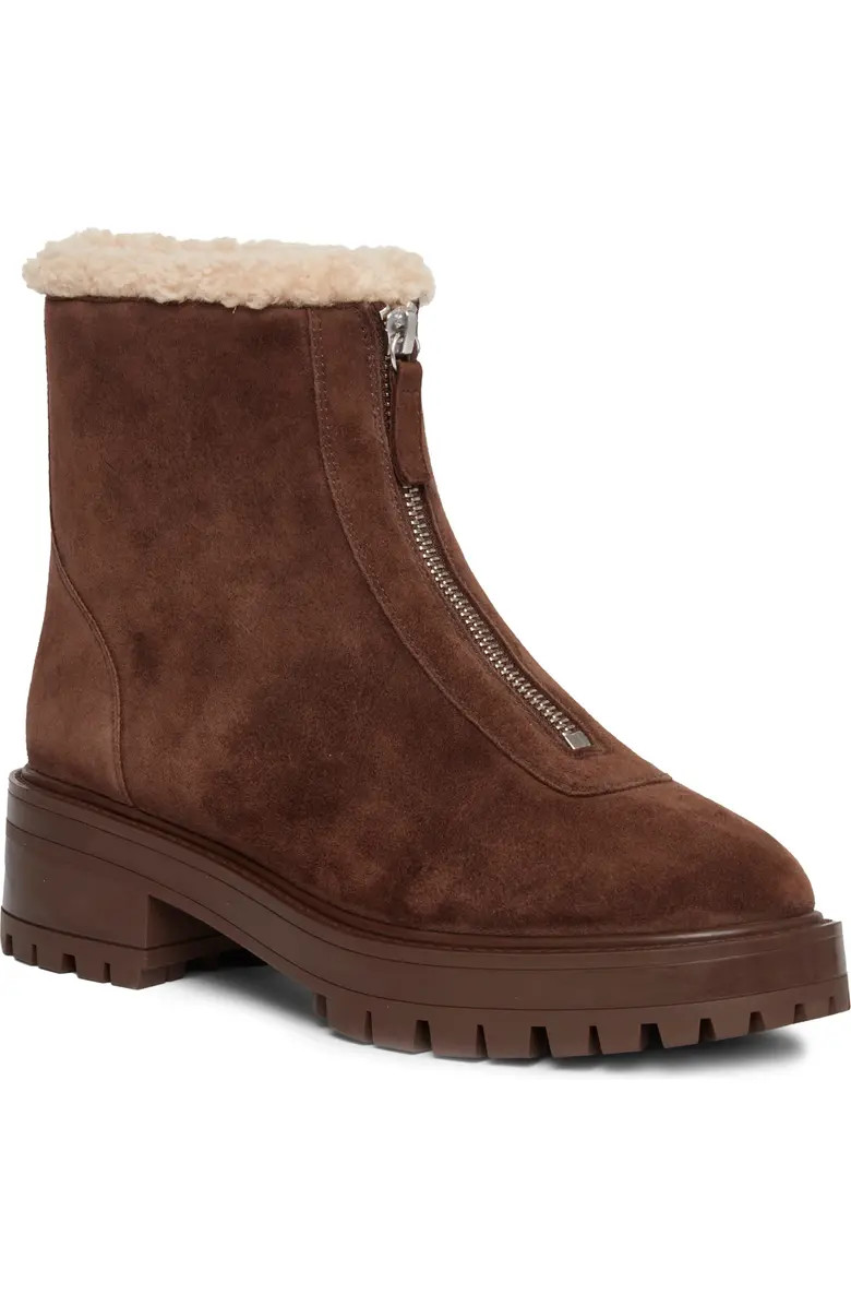 Bowie Genuine Shearling Lined Bootie (Women) | Nordstrom