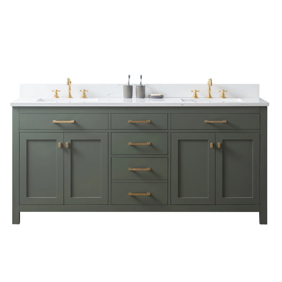 Ajhane 72" Double Bathroom Vanity Set | Wayfair North America