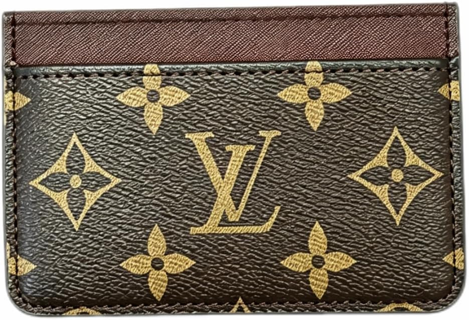 Brown Coated Canvas Card Holder Slim Wallet With 3 Card Slots Daily Business Card Organizer Slim Lightweight Card Holder Fine Stitching Portable For Pocket Or Bag For Daily Card Storage | Amazon (US)