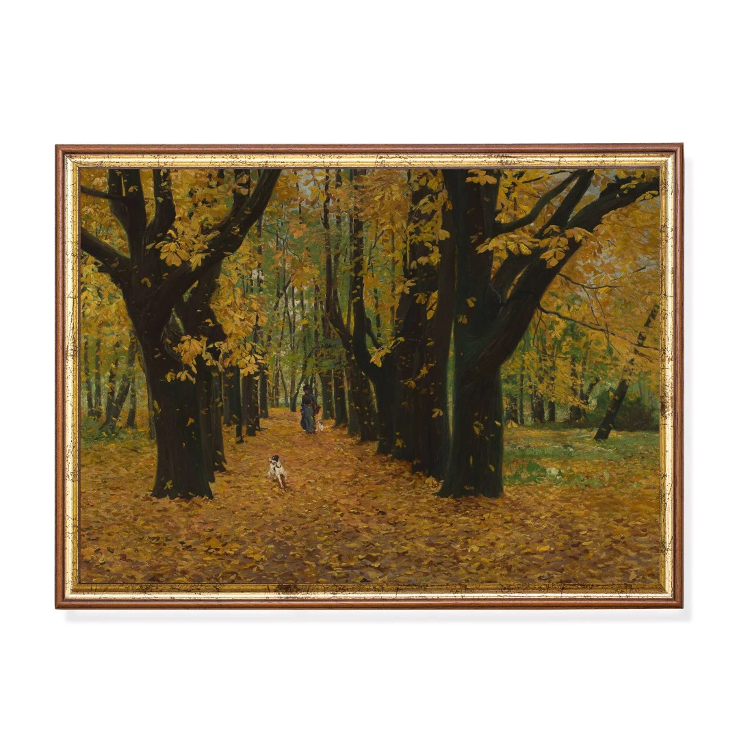 Printed and Shipped  Autumn Landscape  Vintage Fall Painting - Etsy | Etsy (US)