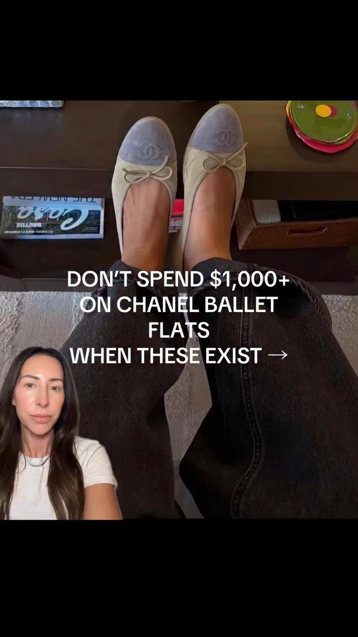 The same chic look as Chanel without breaking the bank! I found so many affordable options for you to choose from. From quilted and denim ballet flats to cap-toe styles and mixed animal print, there are so many good options if you love the designer look without the $1,000+ price tag!

IMO, ballet flats are one of those wardrobe staples you’ll wear year after year. I usually don’t wear mine until fall because I summer hard in flip-flops 😂, but you can absolutely wear them now! Or shop your favorites for fall because a lot of these will probably sell out.

💬Comment Flats and I’ll send you all the links!

#balletflats #lookforless #affordablefashion #wardrobestaple #designerinspired
Fall fashion, trends, 2026 trends

#LTKOver40 #LTKootd #LTKSaleAlert
