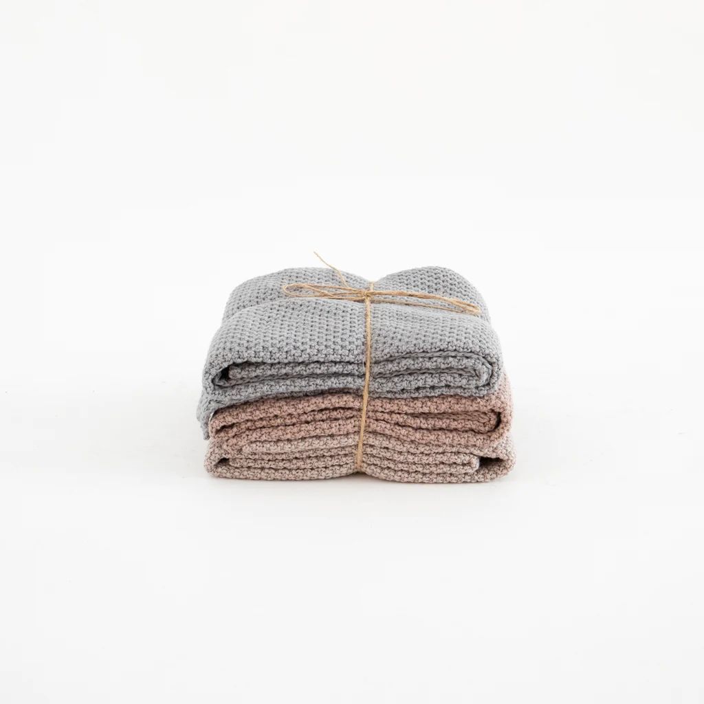 Knit Tea Towel Set | The Vintage Rug Shop