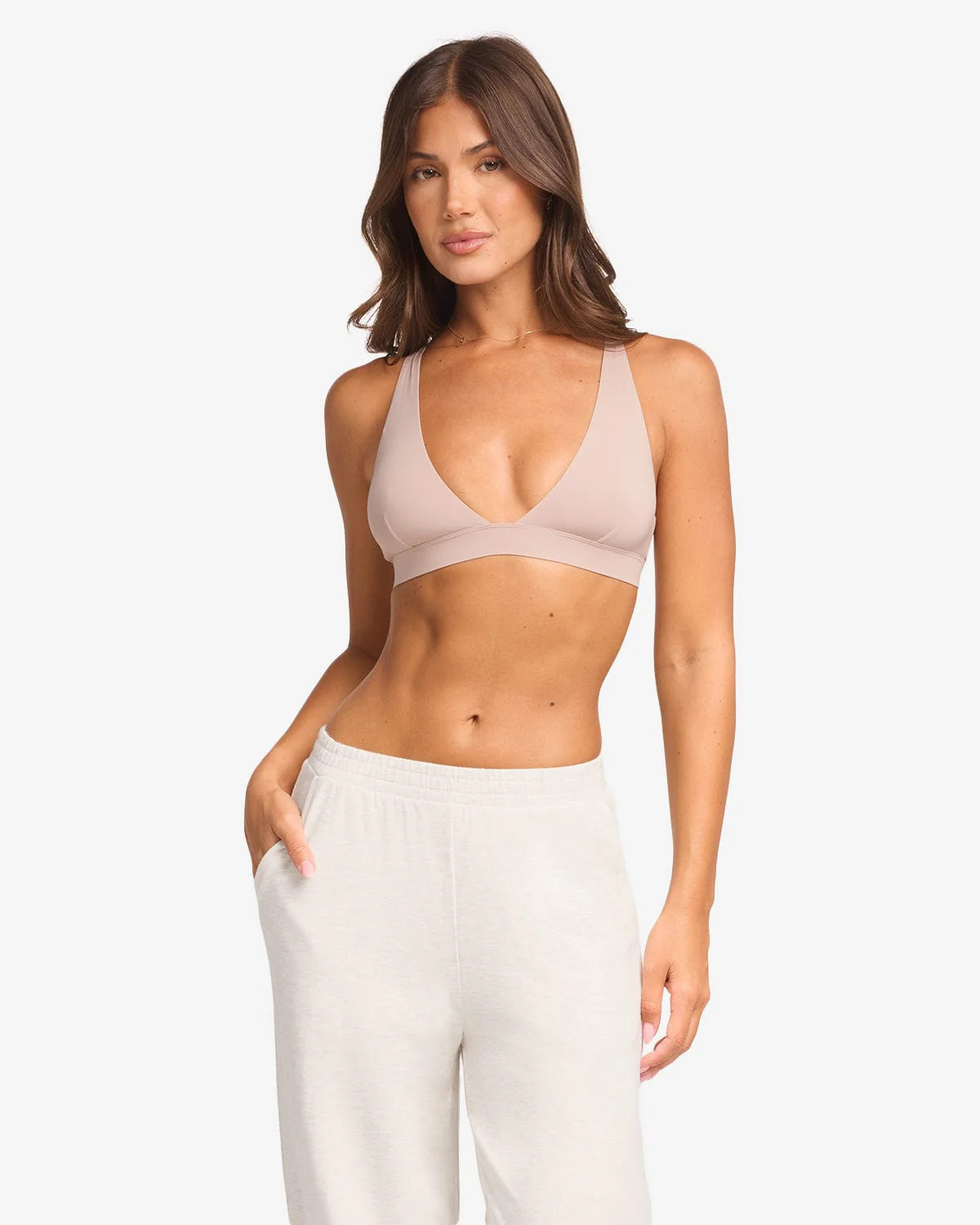 Dip Bralette | Sand | Crop Shop Boutique US