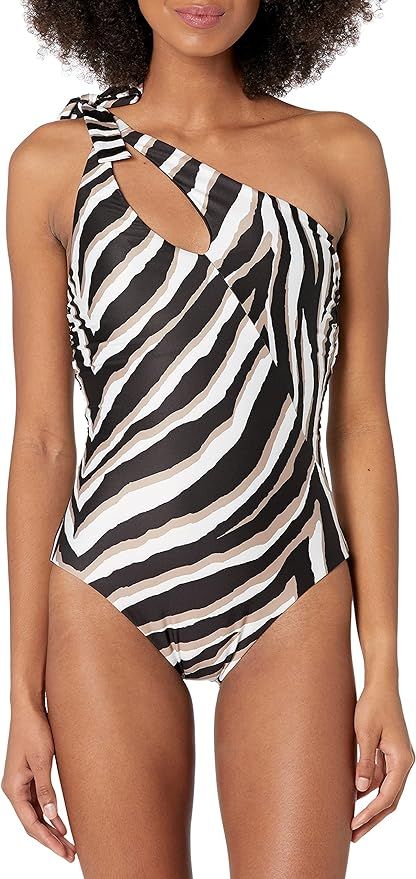 Trina Turk Women's Standard Vivant Asymmetrical One Piece | Amazon (US)