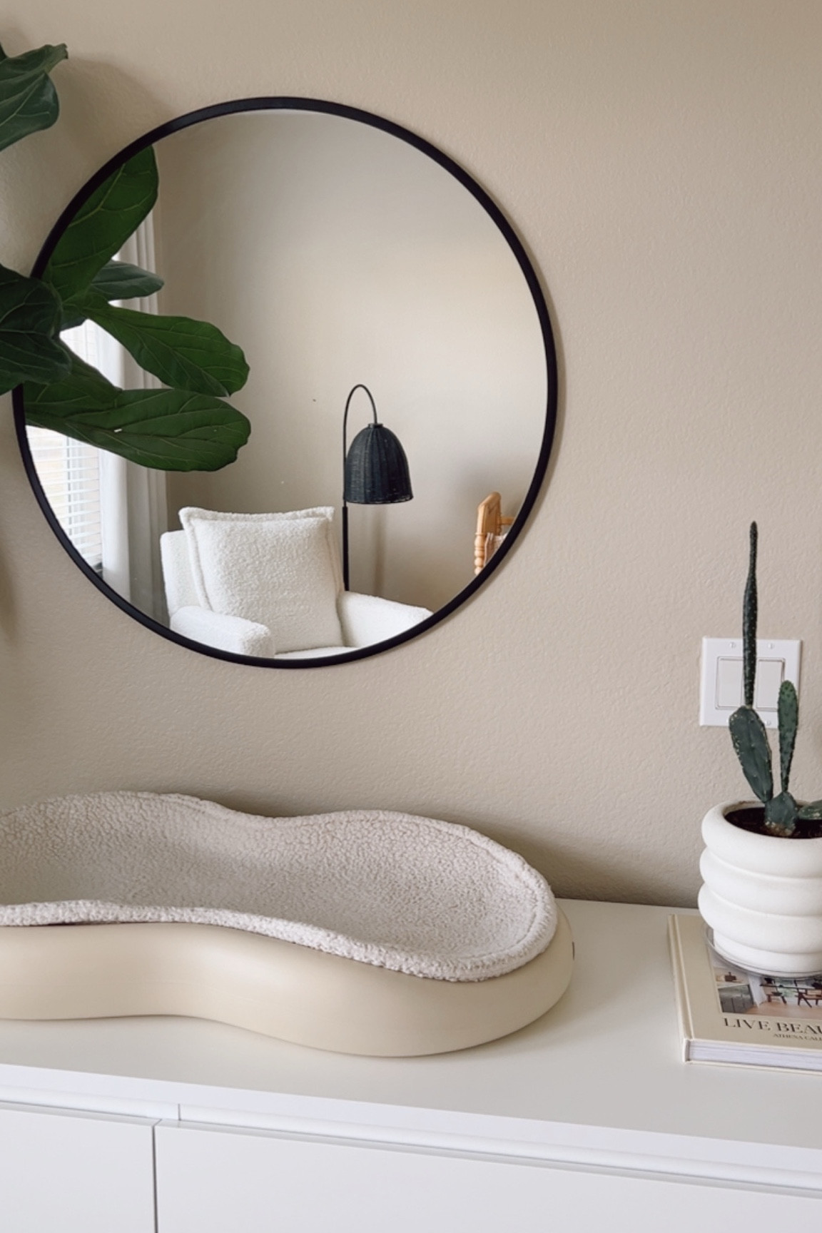 Sherpa liner for Keekaroo peanut changer! 

This has been the best addition to Carver’s room and makes diaper changes SO much cozierhe's

#LTKBaby #LTKFindsUnder50