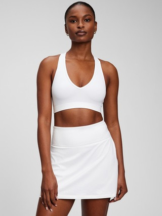 GapFit V-Neck Racerback Sports Bra in Eclipse | Gap (US)