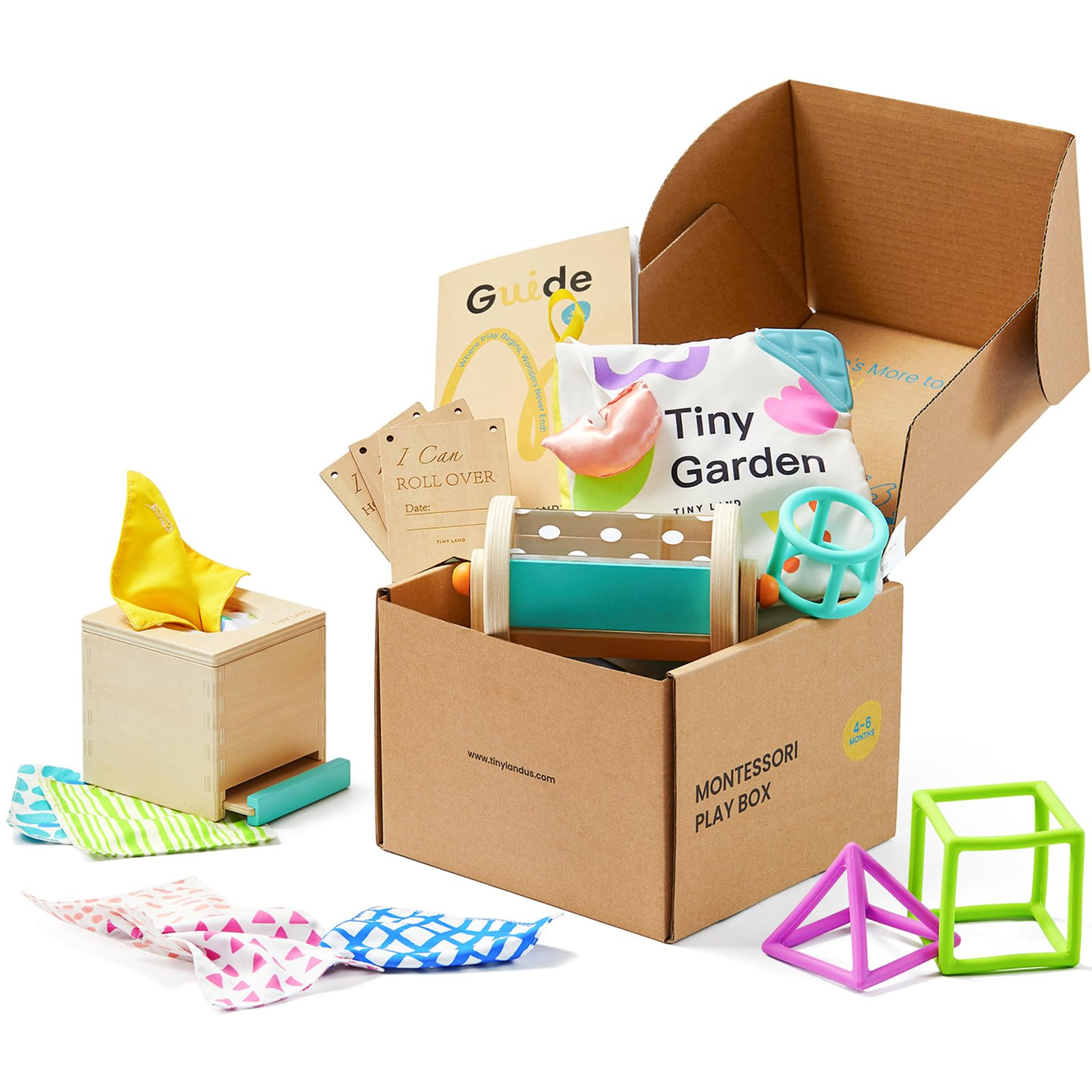 Tiny Land Montessori Baby Toy Set 4-6 Months – Early Learning Motor Skills Development Kit with... | Amazon (US)