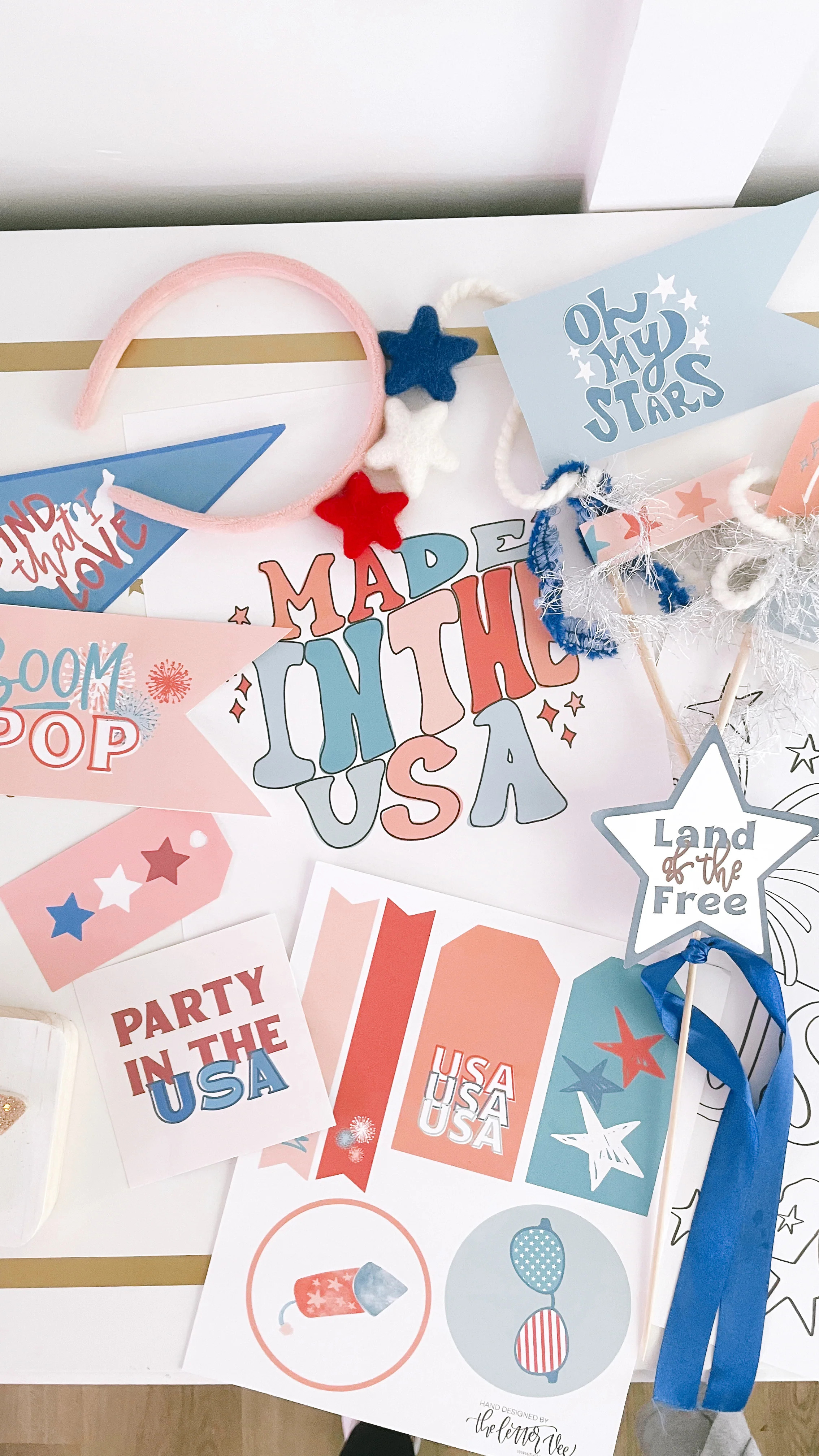 Made in the USA | Printable Bundle | The Letter Vee