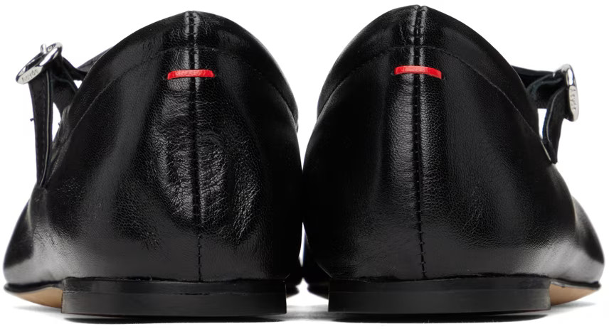 Aeyde - Black Uma Ballerina Flats | SSENSE