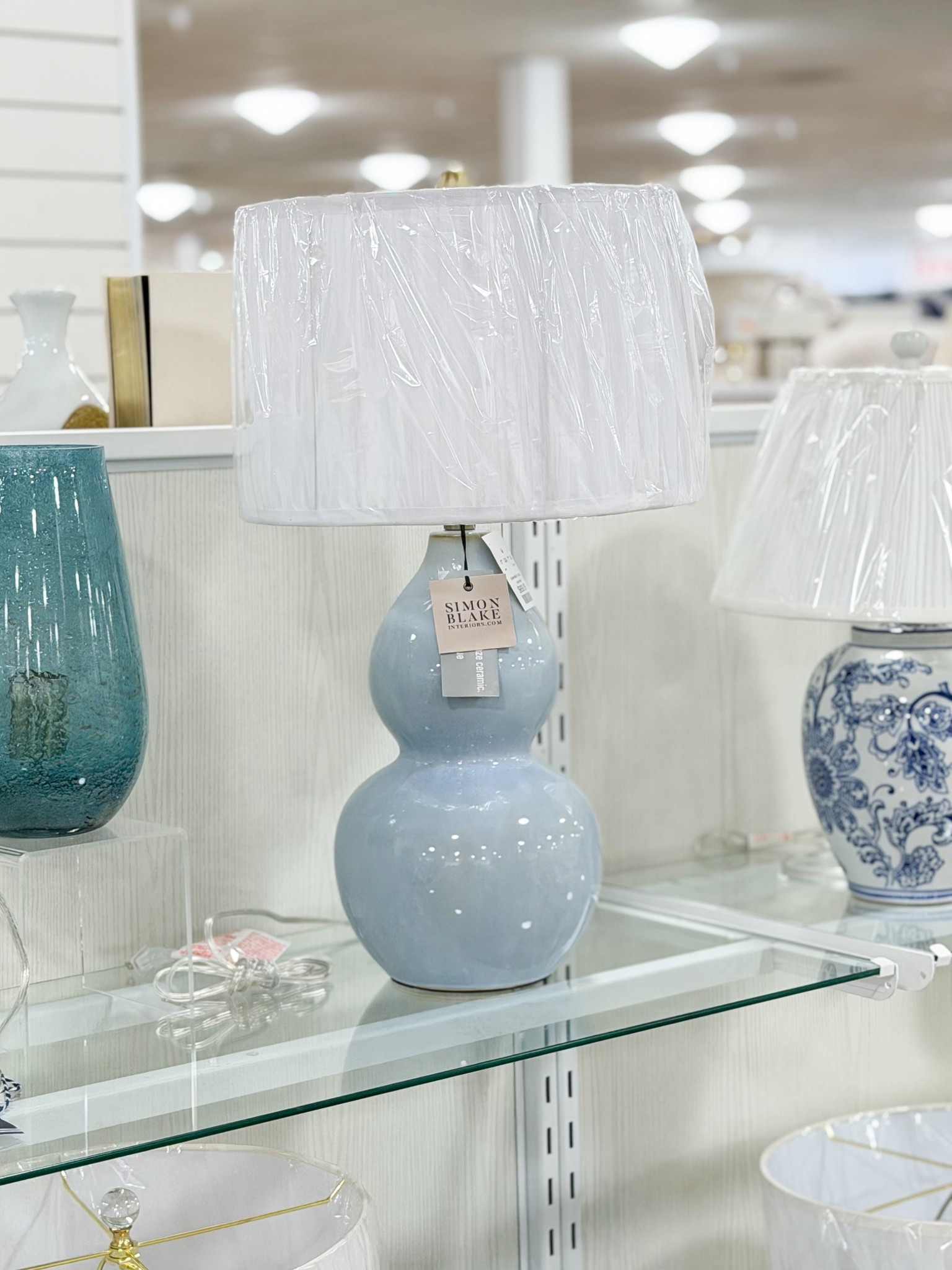 Ballard look for less just restocked online at Marshalls! 

Free shipping with code SHIP89 🙌🏻

Gourd lamp, blue lamp, light blue lamp, HomeGoods find, TJ Maxx find, classic style, designer look, Grandmillennial home, Grandmillennial decor 

#LTKHome