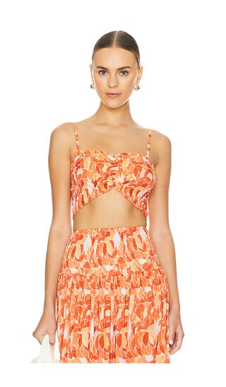 Havana Top in Scattered Petals Gold | Revolve Clothing (Global)