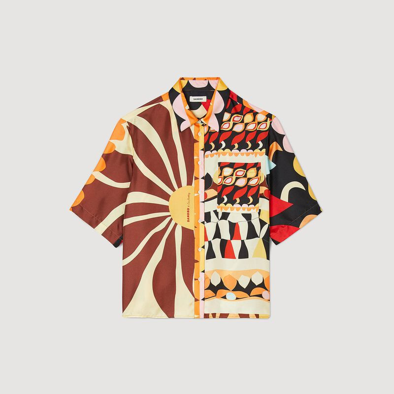Floaty patterned shirt | Sandro US | Sandro-Paris US
