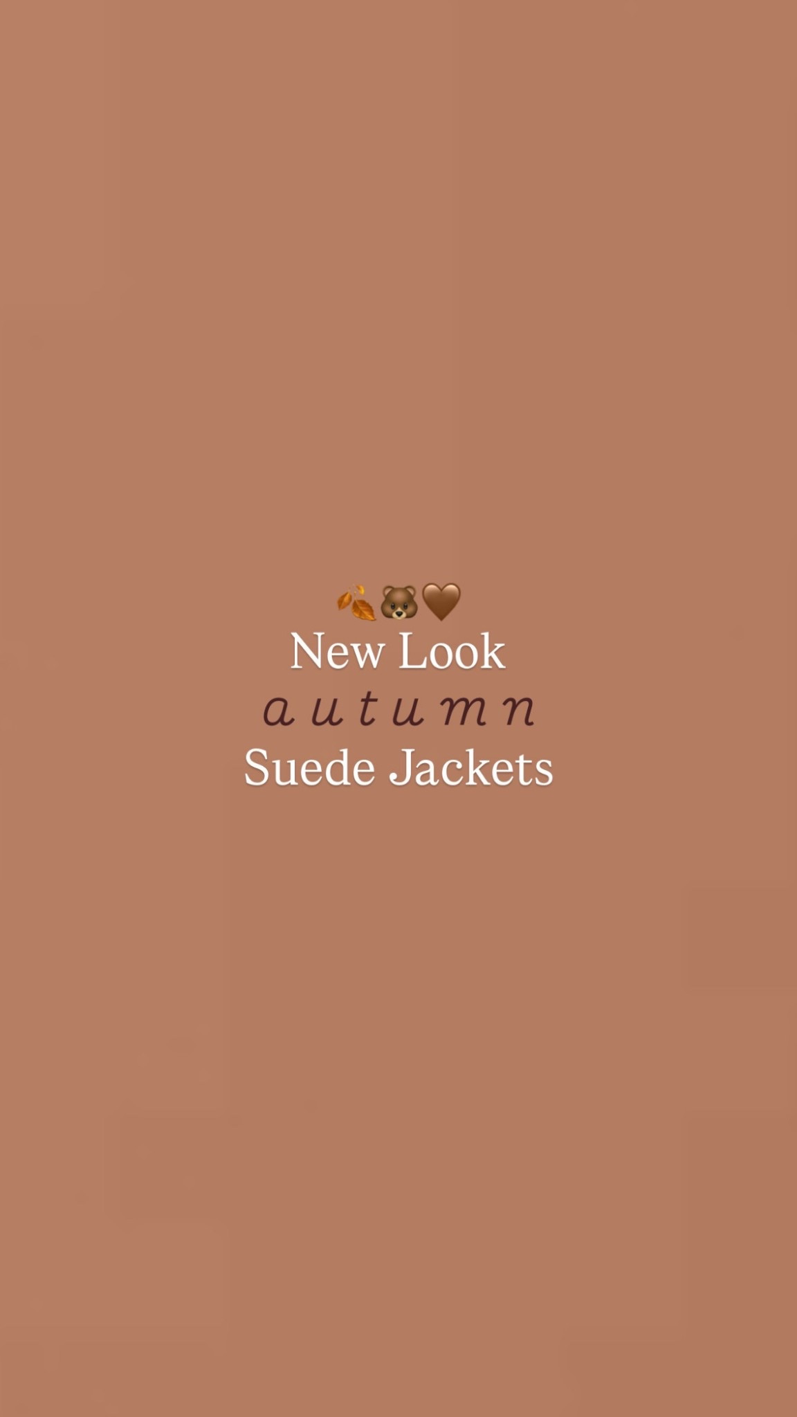 New Look Suede Jackets 🌰 

#LTKautumn #LTKstyletip #LTKuk