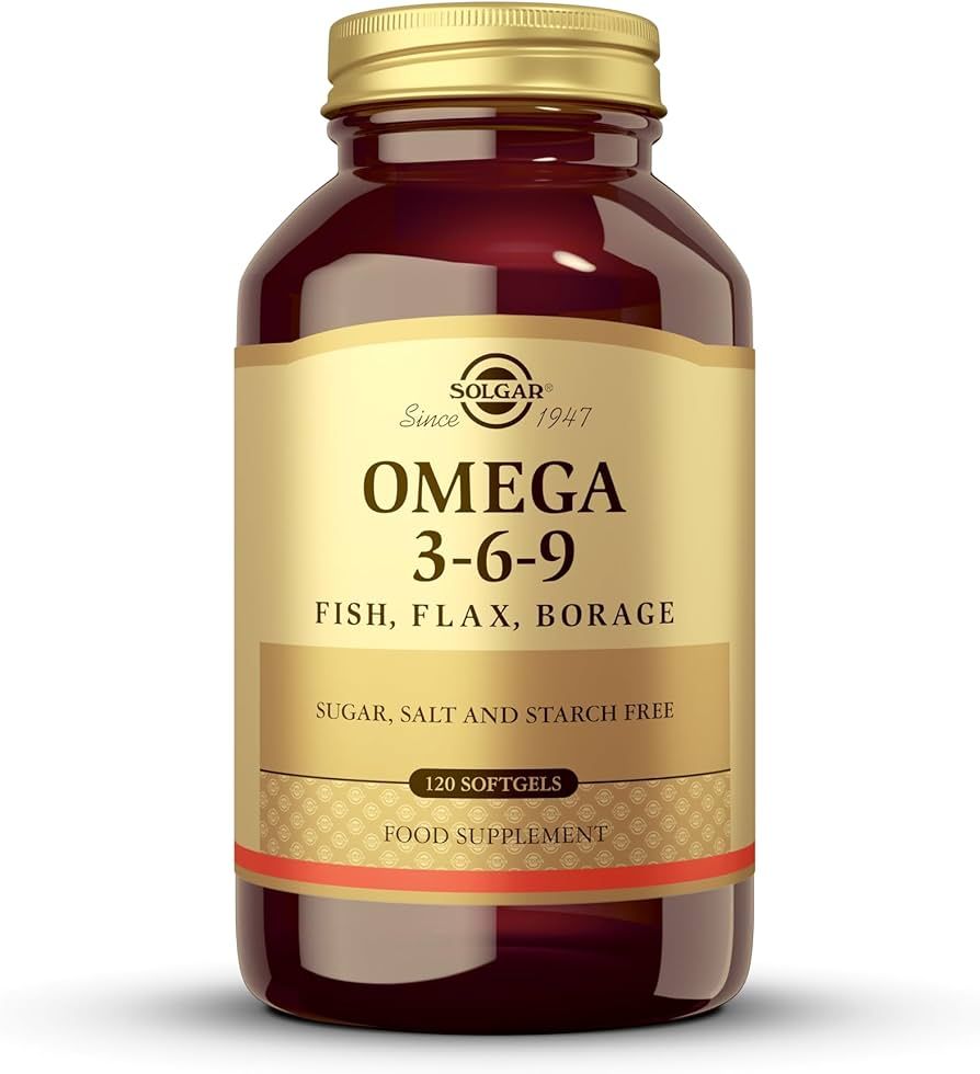 Solgar Omega 3-6-9 Softgels - Pack of 120 - Blend of Premium Fish, Flax and Borage Oils – Speci... | Amazon (UK)