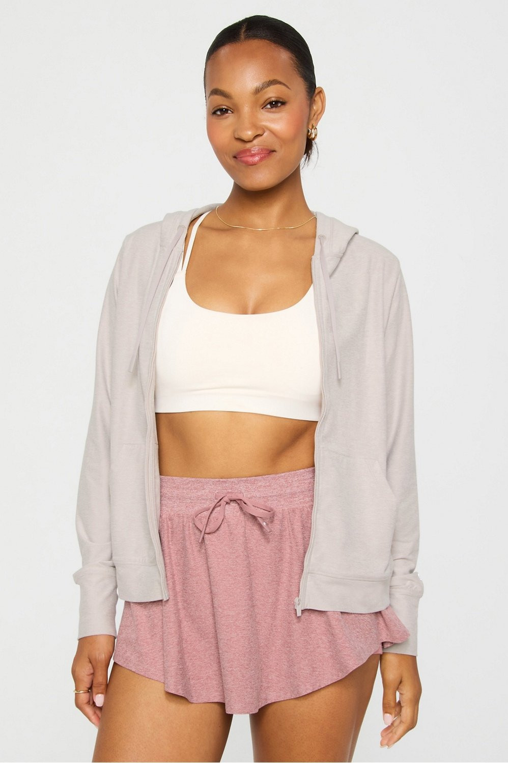 Cloud Jersey Full Zip Hoodie | Fabletics