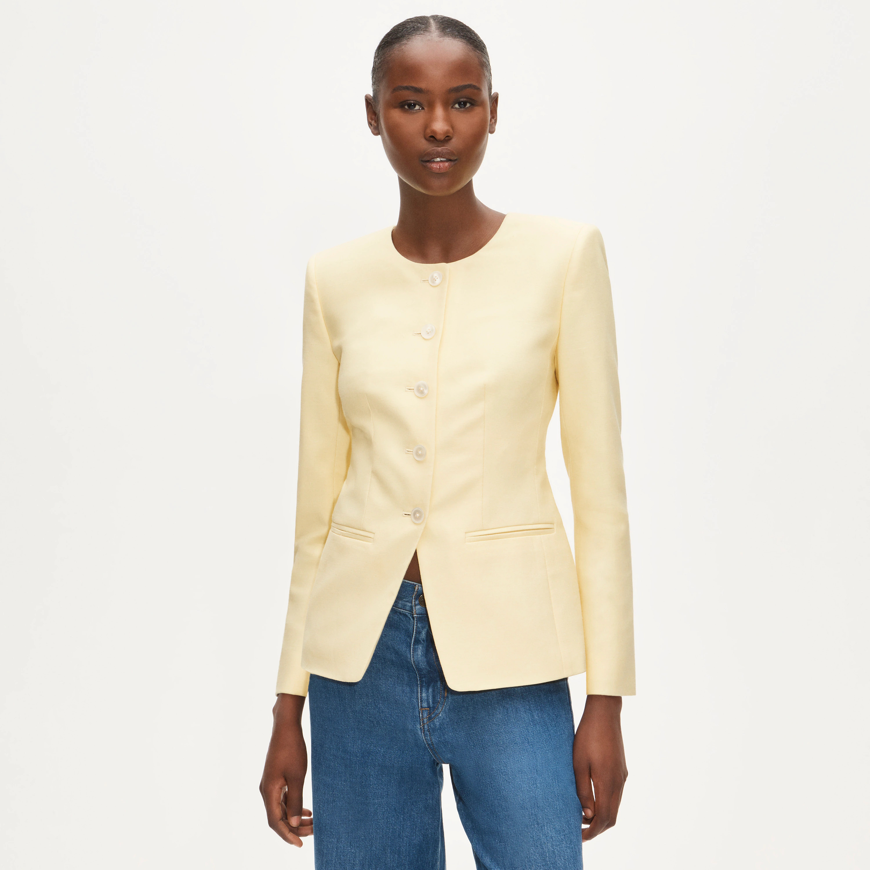 Tall Margeaux lady jacket in Gramercy linen blend | J. Crew US