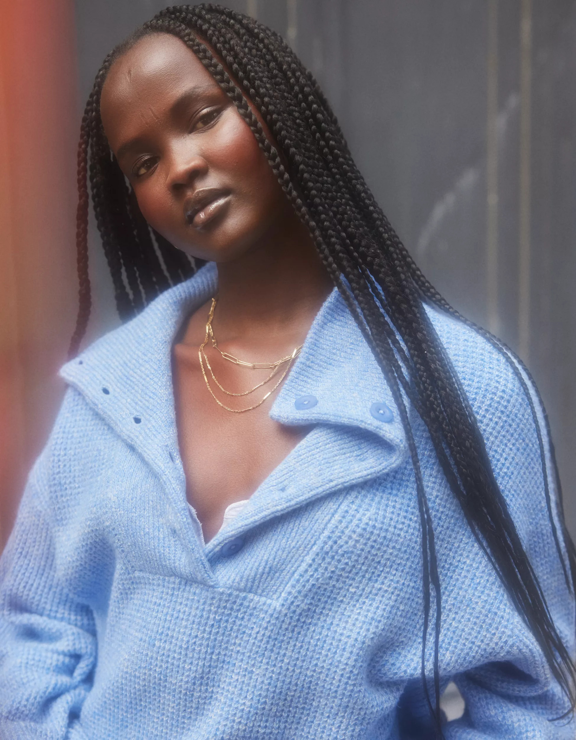 Aerie CozyUp Waffle Button Sweater | American Eagle Outfitters (US & CA)