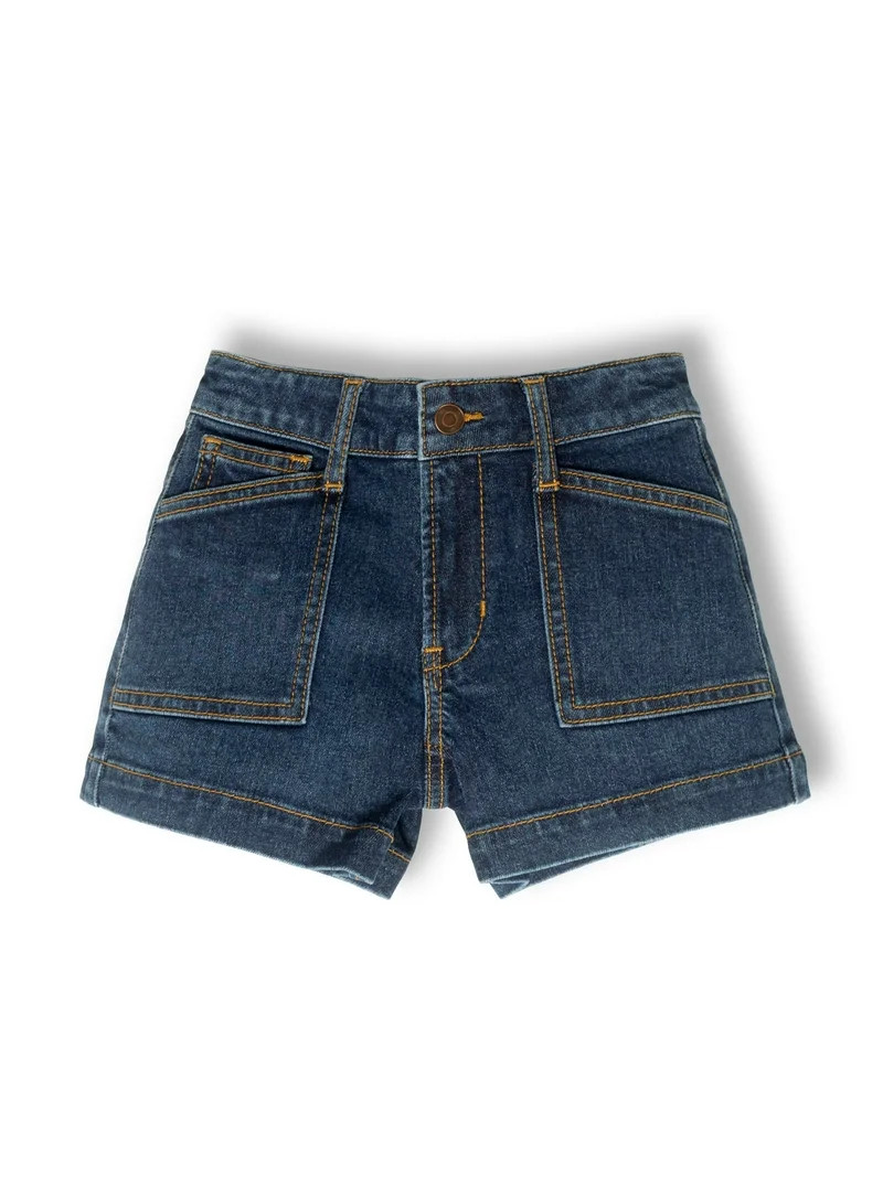 Wonder Nation Girls Fashion Denim Shorts, Size 5-18 | Walmart (US)