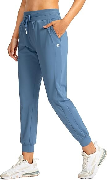 G Gradual Women's Joggers Pants with Zipper Pockets High Waisted Athletic Tapered Sweatpants for ... | Amazon (US)