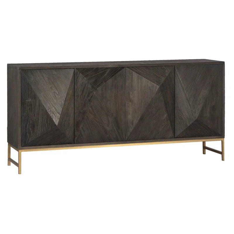 Rossville 73" Wide Elm Solid Wood Sideboard | Wayfair North America