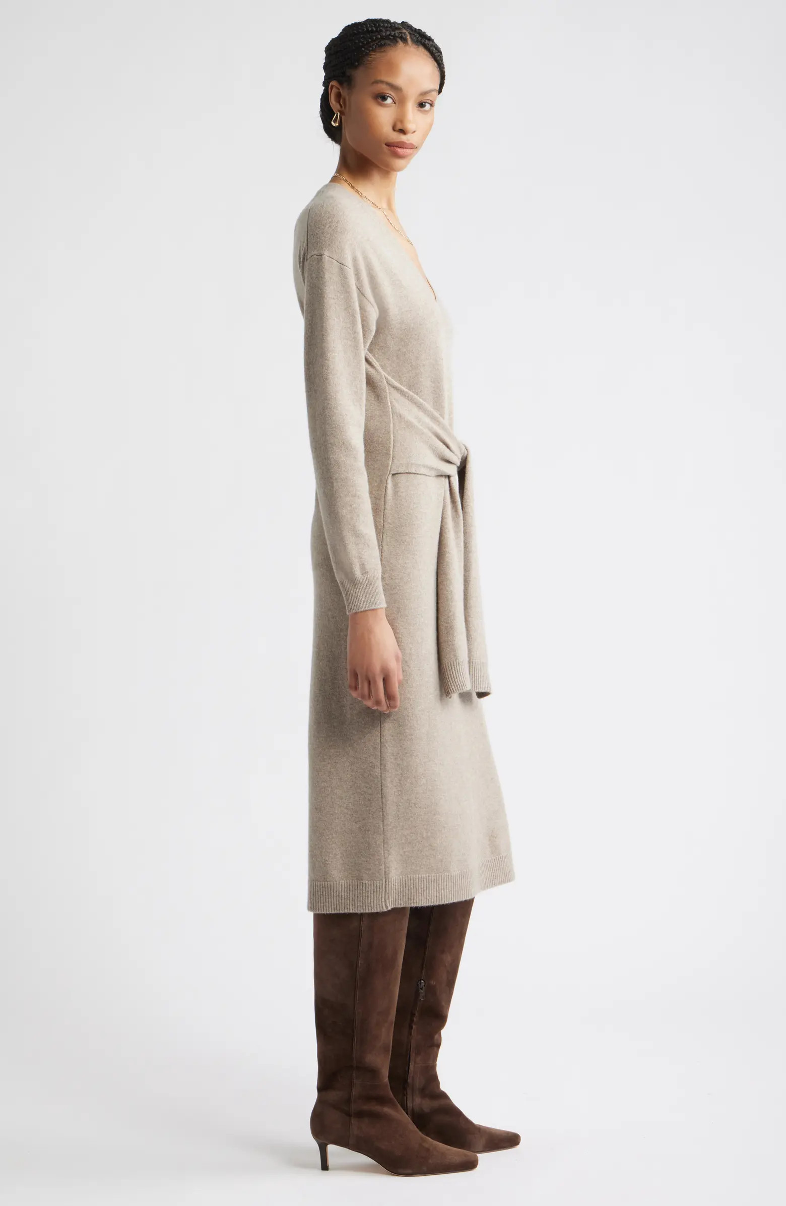 Long Sleeve Wool & Cashmere Blend Sweater Dress | Nordstrom