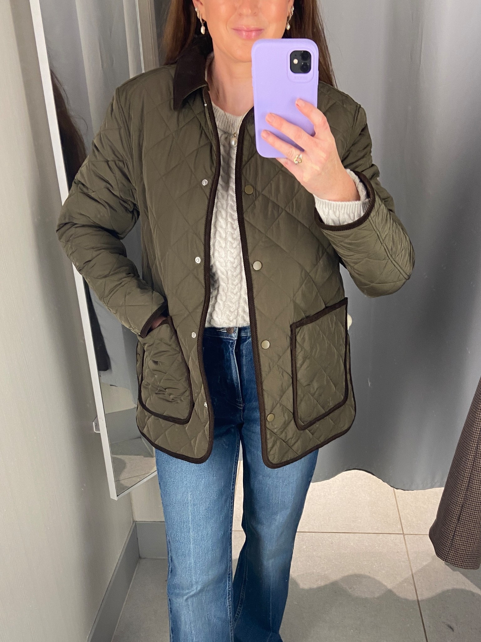 An autumn favourite 🍂 This khaki quilted jacket from H&M is such a timeless piece and perfect for layering over a cosy cable knit and jeans. I love it styled with tan suede moccasins for the ultimate countryside weekend look 🤎🌳🐎 H&M currently have 15% off for members for 24 hours only and the perfect excuse to treat yourself 🍂 quilted jacket, countryside, English countryside, autumn outfits, autumn jacket, LTKAutumn 

#LTKSeasonal #LTKOver40 #LTKSaleAlert