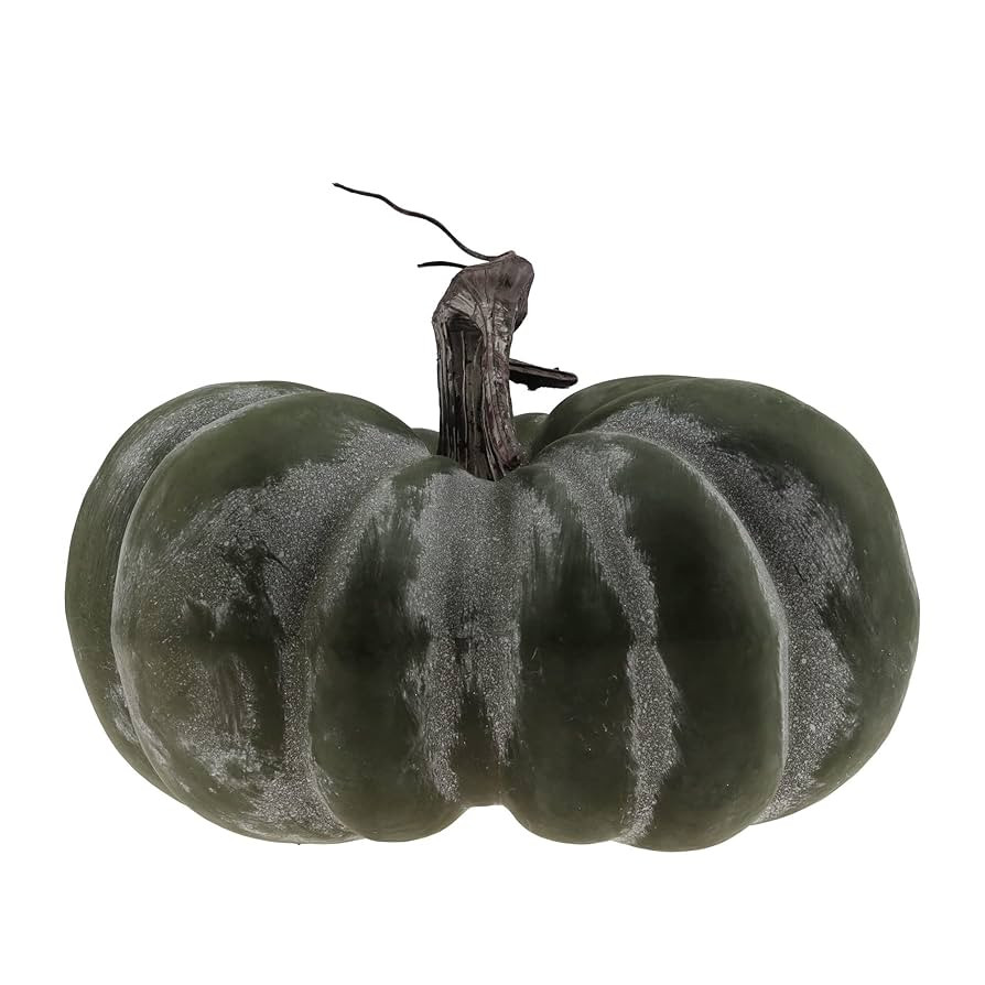 Gresorth 9.5 inch Fake Great Teal Pumpkin Halloween Decoration Artificial Crooked Cushaw for Outd... | Amazon (US)